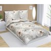 Bellatex flanel obliečky Ibištek kávová 140x220 70x90