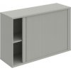 Hobis Policová skriňa Strong P, 120x76,8x40 cm, sivá/sivá