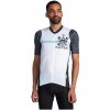 Pánske cyklistické tričko Kilpi Rival Veľkosť: L / Farba: biela/čierna