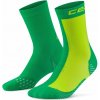CEP Core Run Edition Half&Half Socks Mid Cut vysoké ponožky dámské Barva: green/lime, Velikost: IV