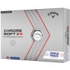 Golfové loptičky Callaway Chrome Soft X LS 22, biele, Triple Track (pre presnejšie zamierenie) 3-balenie 3bal.