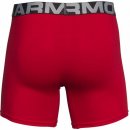 Under Armour UA Charged Cotton 6IN 3Pack červené