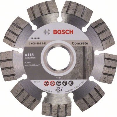 Bosch Diamantový deliaci kotúč Best for Concrete 115 x 22,23 x 2,2 x 12 mm 2608602651