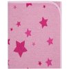 Letná deka jednovrstvová bavlnená ružová - Hviezdičky