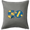 Volejbal okrúhle narodeniny 50 - Vankúš 50x50 - 50x50 - Iba poťah ( Tmavosivý melír )