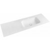 Sapho TREOS umývadlo 146,6x51,3 cm, Rockstone, pravé, biela matná TS147-0101-R