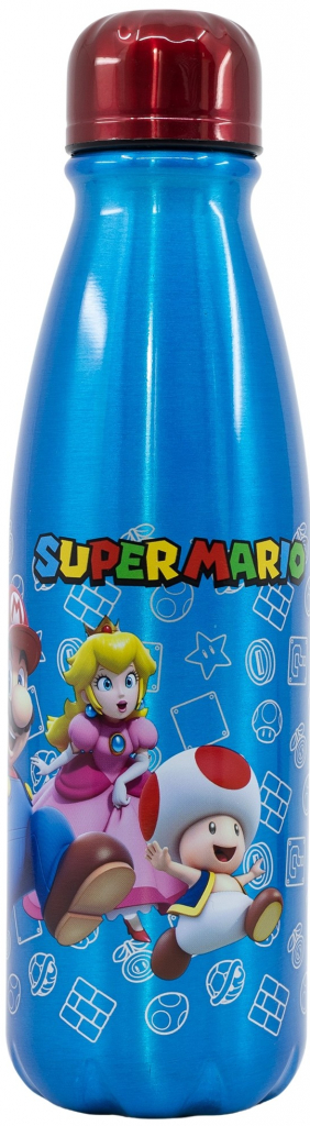 Super Denná hliníková fľaša Mario 600 ml