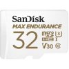 SanDisk MAX ENDURANCE microSDHC 32GB + adaptér