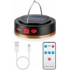 Solárna LED kempingová lampa s diaľkovým ovládaním