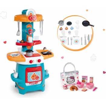 Smoby Set kuchynka Cooky s krídelkami a raňajková sada Hello Kitty