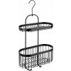 Závesná Kúpeľňová polica Wenko Classic Plus 47x26,5 cm, čierna
