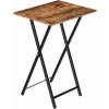 Skladací odkladací stolík Vasagle Abby 48 cm hnedý/čierny