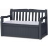 Keter Záhradná lavica Keter Eden Garden Bench 265L sivá