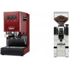 Gaggia New Classic E24, red + Eureka Mignon XL, CR chrome