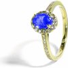Blink-Blink Diamantový prsteň s prírodným Zafírom 2208ZZaG