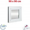 OKNA-HNED.SK Plastové okno | 90 x 90 cm (900 x 900 mm) | biele | otváravé aj sklopné | pravé