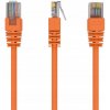Gembird PP12-0.5M/O UTP Cat5e Patch, 0,5m, oranžový