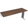 Hobis Pracovný stôl Flex, 160x75,5x60 cm, orech/kov
