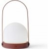 Audo Copenhagen Prenosná LED lampa Carrie, burned red 71052