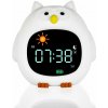Zopa Silikónový detský budík s nočným svetlom a hudbou Owl