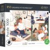 TREFL Puzzle UFT Yoga, Cats & Coffee: Klid v duši 1000 dílků