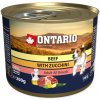 Konzerva ONTARIO mini beef, zucchini, dandelion and linseed oil 200g