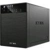 Icy box IB-3640SU3 čierna / externý hliníkový box pre štyri 3.5 SATA disky / USB / eSATA (IB-3640SU3)