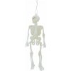 Halloween - Závesné dekorácie Bielous v tme Kostra biela 8 kusov Nový tovar