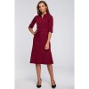 Stylove Dámske midi šaty Dechtegau S231 bordo S