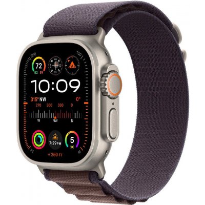 Apple Watch Ultra 2 GPS + Cellular, 49mm titánové puzdro s indigovým alpským ťahom - S