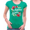 Fajntričko Dámske tričko - Najlepšia mamička kvety, Farba látky zelená, Strih/ Variant Dámsky, Veľkosť Detské 146cm/10rokov
