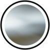 LaVita DAFNE 80 ZRKADLO OKRÚHLE S OSVETLENÍM 80 cm, čierne