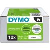 Dymo Samolepiaca páska D1 12 mm biela/čierna, 10ks