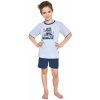 Cornette Kids Boy Police Chlapecké pyžamo melanž