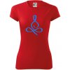 Yoga - lotus modrý (Moňas) - Dámske Fantasy športové (dresovina) - XL ( Červená )