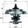 Termostat chladenia MAHLE ORIGINAL TX 30 87D (TX3087D)