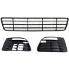 KITT Front Bumper Lower Middle Grille suitable for VW Golf VI Golf 6 (2008-2013) with Fog Lamp Covers R20 Design
