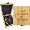 Sablio Darčeková sada na víno Moja prababka je najlepšia: 147×168×49 mm