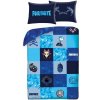 Halantex Detské obliečky FORTNITE 409BL 140x200 cm, 70x90 cm, Bavlna + Predĺžená možnosť vrátenia tovaru do 50 dní