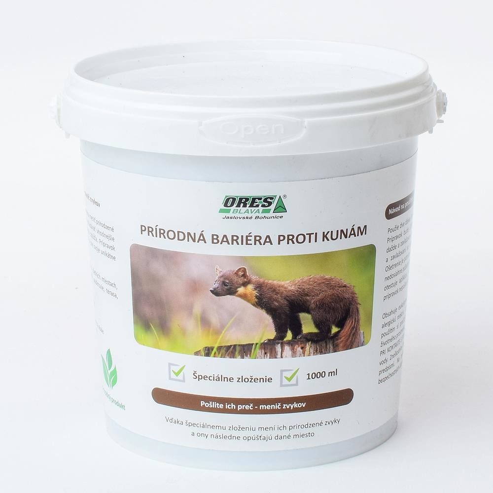 Ekolas Trebor Prírodná bariéra proti kunám 1000 ml