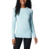 Columbia Midweight Stretch Long Sleeve Top W 1639021321 aqua haze