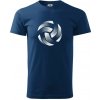 Volejbalová lopta tlačový design - Klasické pánske tričko vyššej gramáže - 2XL ( Polnočná modrá )