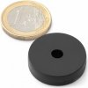 SOLLAU Neodymový magnet medzikružie D 25.5/5.1 mm, H 6.5 mm, 38SH, Polypropylén