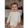 Merino body pre deti s tencelom s dlhým rukávom bielej SAFA