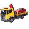 Bruder 3552 Odtahové vozidlo Scania Super 560R s osobním autem