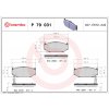 Sada brzdových platničiek, vždy 4 kusy v sade BREMBO P 79 031 (P79031)