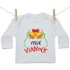 Boodyy Tričko s dlhým rukávom Veselé Vianoce 86 (12-18 mesiacov)
