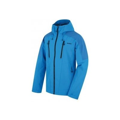 Husky pánska softshell bunda Sevan M neon blue