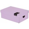 oxybag krabica lamino malá - 35,5 x 24 x 9 cm - PASTELINI Fialová