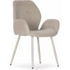 Béžové čalúnené jedálenské kreslá v súprave 2 ks Ansu – Marckeric